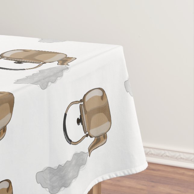 Nappe Illustration de cartoon de bouilloire de cuisinièr (In Situ)