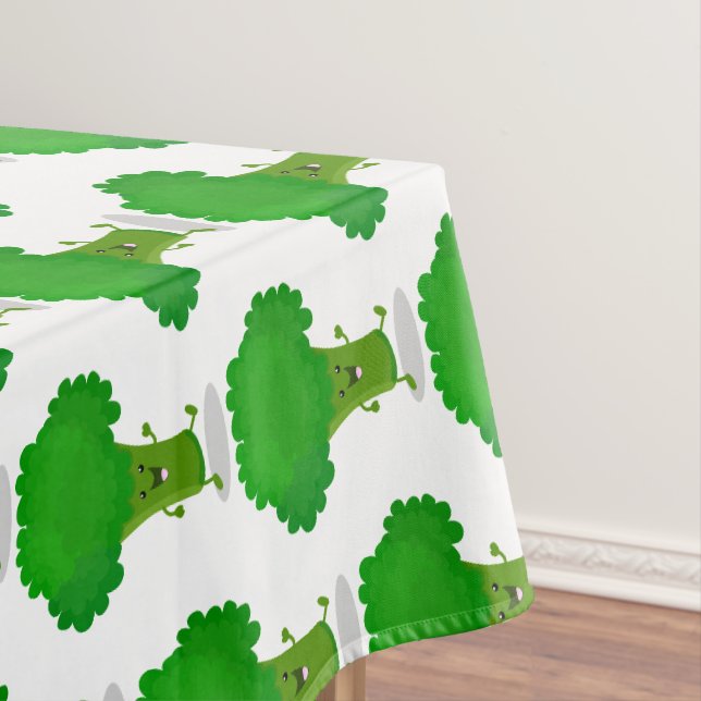 Nappe Illustration de dessin animé de brocoli dansant ka (In Situ)