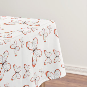 Nappe Illustration de dessin animé de papillon aux ailes