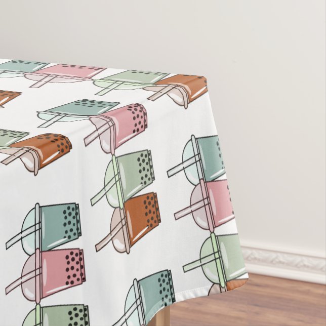 Nappe Illustration de dessin animé pour le thé de bulle (In Situ)