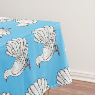 Nappe Illustration de dessin d'oiseau pigeon sauvage