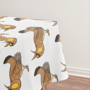 Nappe Illustration de la bande dessinée de poulet de pra