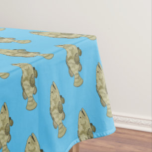 Nappe Illustration de la caricature du poisson de mérou