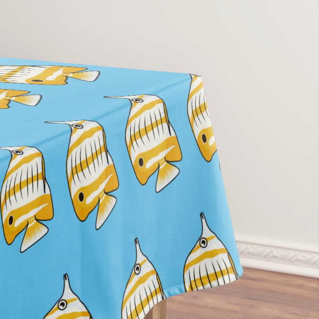 Nappe Illustration de la caricature du poisson papillon  (In Situ)