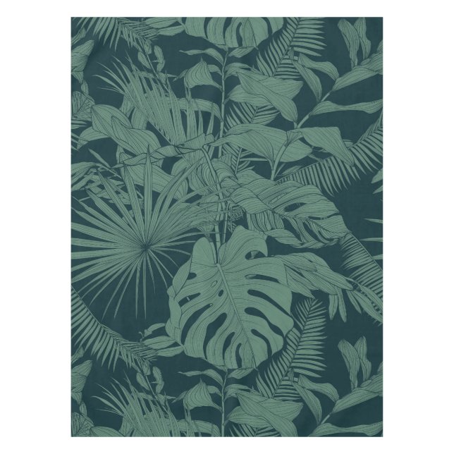 Nappe Illustration de la ligne tropicale exotique. (Devant)