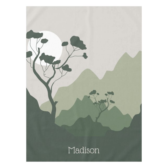 Nappe Illustration de la nature de nom personnalisé (Devant)