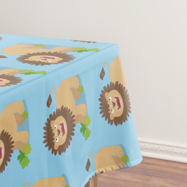 Nappe Illustration de l'effervescence de lions heureux (In Situ)