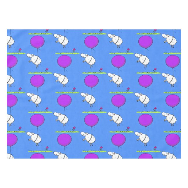 Nappe Illustration de l'humour en ballons de mouton mign (Devant (Horizontal))