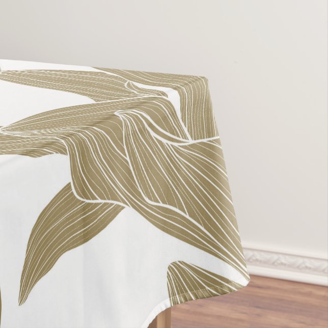 Nappe Illustration de ligne tropicale exotique. (In Situ)