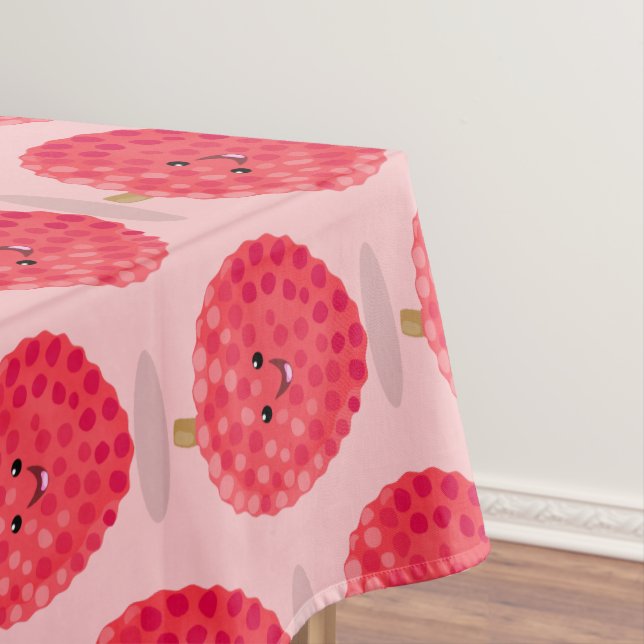 Nappe Illustration de litchee rose mignon (In Situ)