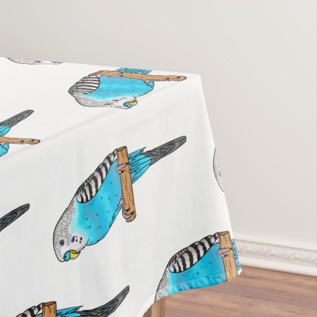 Nappe Illustration de l'oiseau bleu budgerigar (In Situ)