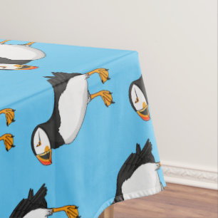 Nappe Illustration de macareux de l'Atlantique