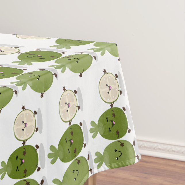 Nappe Illustration de mignonne guava feijoa (In Situ)