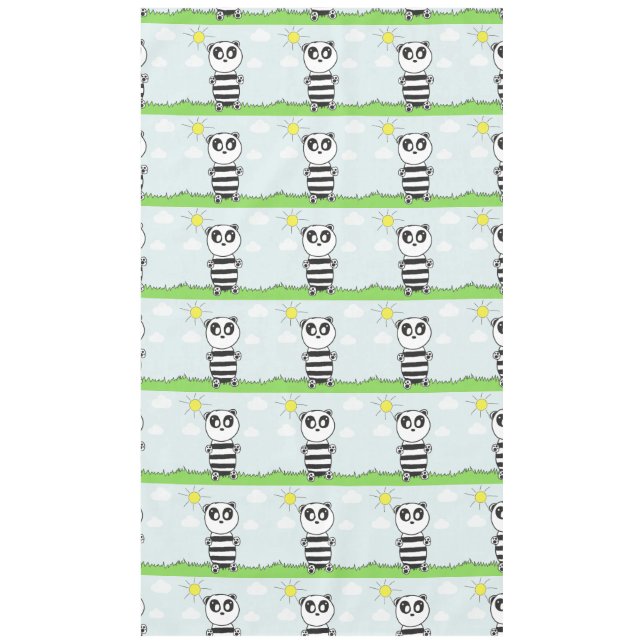 Nappe Illustration de Panda Mignon (Devant)