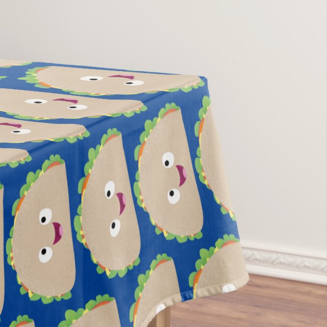 Nappe Illustration de taco de dessin animé souriant heur (In Situ)