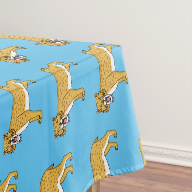 Nappe Illustration de tigre à dents de sabre (In Situ)