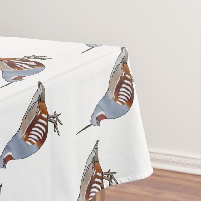 Nappe Illustration d'oiseau de caille de montagne (In Situ)