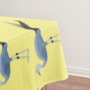 Nappe Illustration d'oiseau de grue bleue