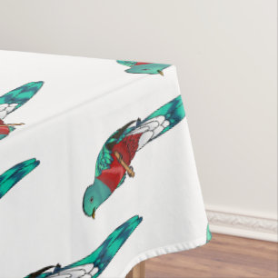 Nappe Illustration d'oiseau de quetzal resplendissant
