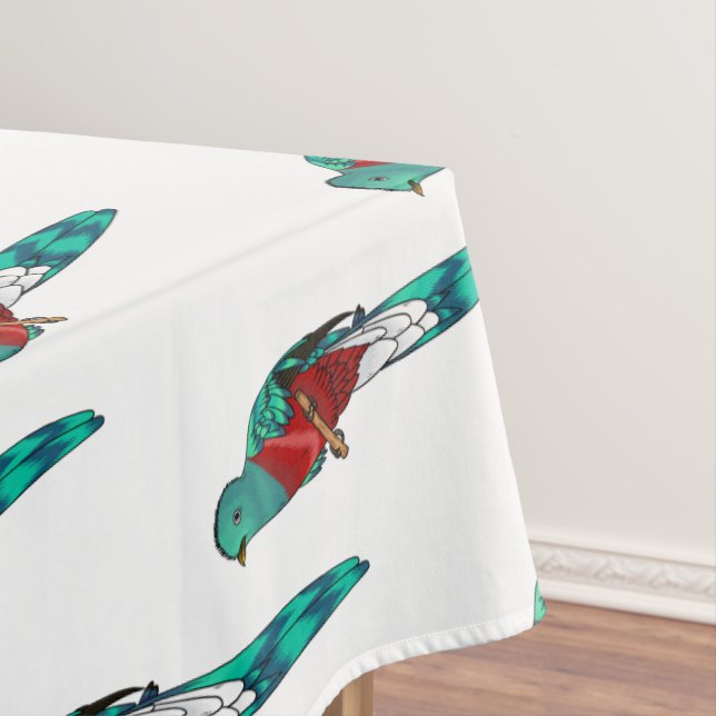 Nappe Illustration d'oiseau de quetzal resplendissant (In Situ)