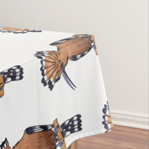Nappe Illustration d'oiseau huppé d'Eurasie