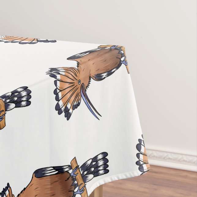 Nappe Illustration d'oiseau huppé d'Eurasie (In Situ)