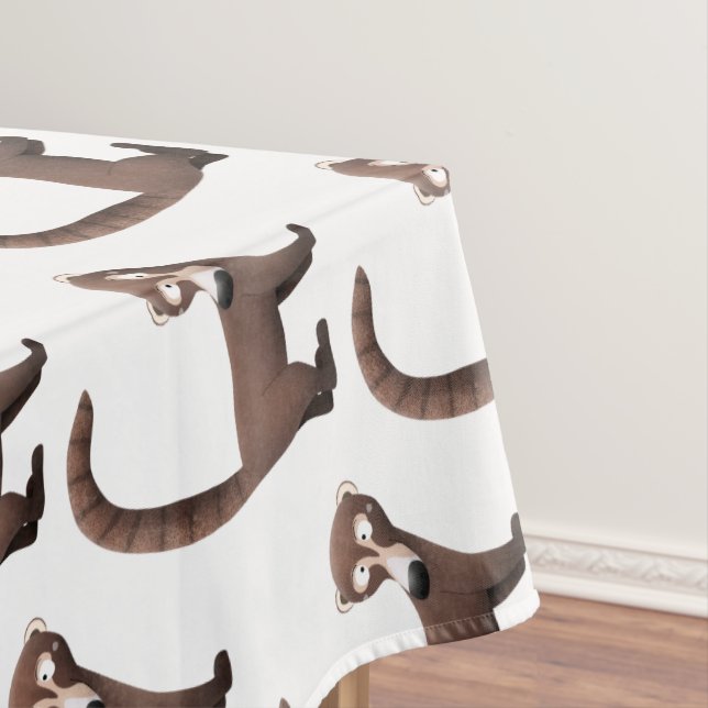 Nappe Illustration drôle curieuse de dessin animé de coa (In Situ)