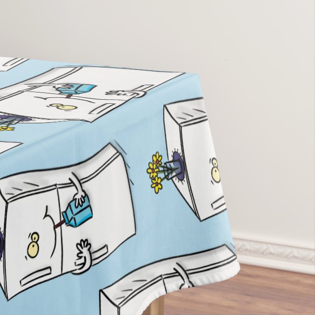 Nappe Illustration drôle de réfrigérateur (In Situ)