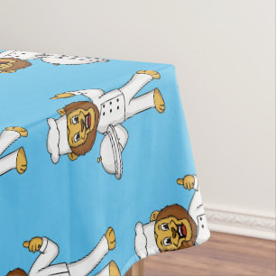Nappe Illustration du chef mignon lion
