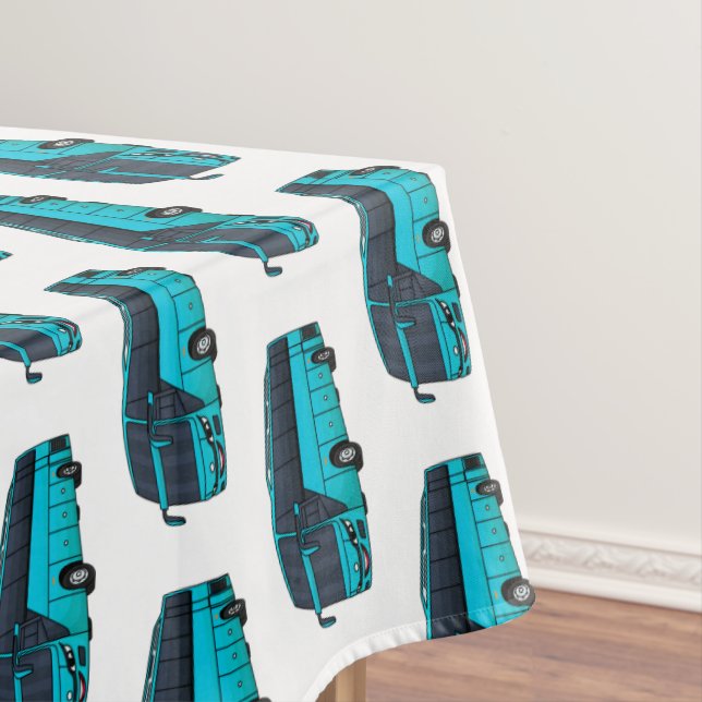 Nappe Illustration d'un autobus à passagers moderne (In Situ)