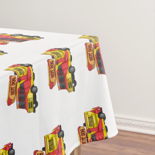 Nappe Illustration d'un camion de nourriture pour chien  (In Situ)
