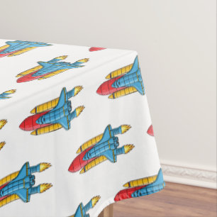 Nappe Illustration d'un vaisseau de fusées