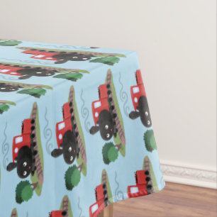 Nappe Illustration d'une locomotive à vapeur mûre