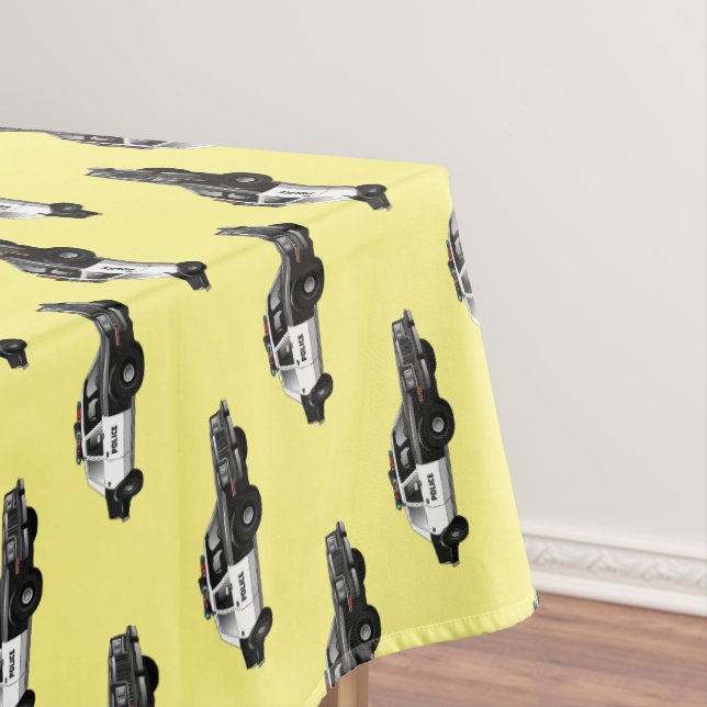 Nappe Illustration d'une voiture de police (In Situ)