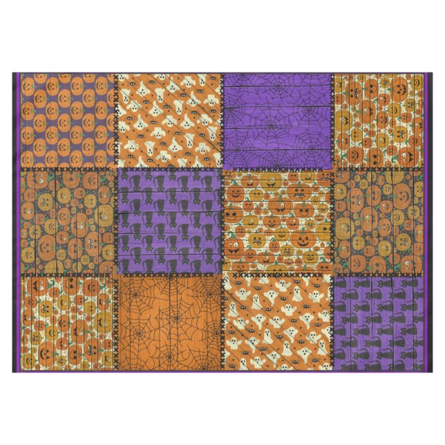 Nappe Image amusante Halloween Patchwork (Devant (Horizontal))