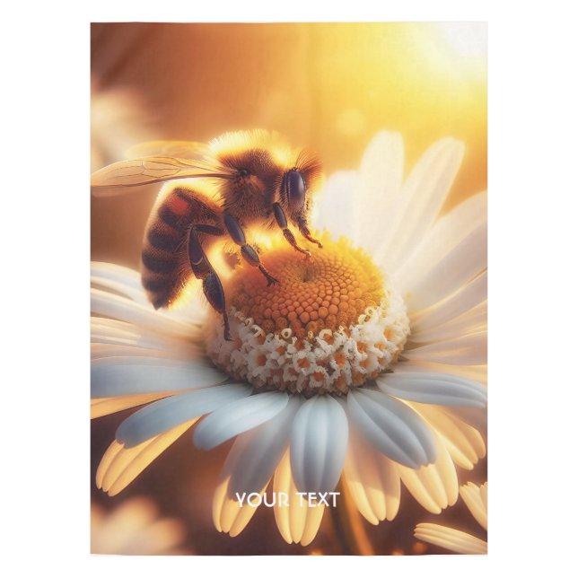 Nappe Imaginaire Abeille Mignonne Boire Nectar (Devant)