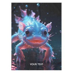 Nappe Imaginaire bleu mignon Axolotl souriant