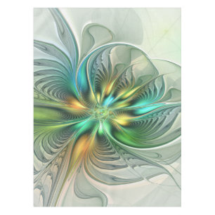 Nappe Imaginaire coloré Moderne Fleur Abstraite Fractale