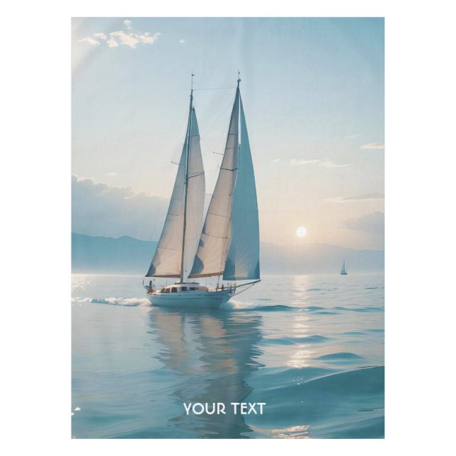 Nappe Imaginaire Cute Boat Sea Sun (Devant)