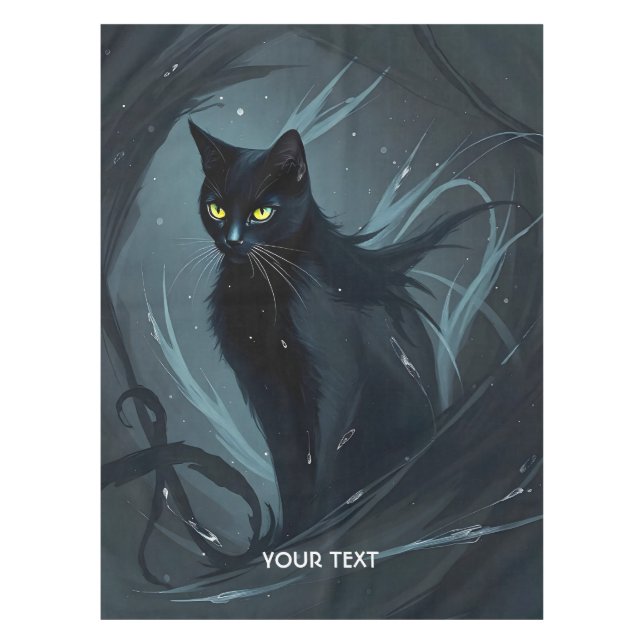 Nappe Imaginaire Cute Chat Nuit Noire (Devant)