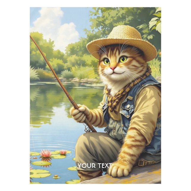 Nappe Imaginaire Cute Lake Chat Fishing (Devant)