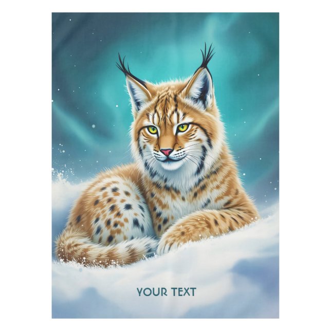 Nappe Imaginaire Cute Lynx Cub hiver (Devant)