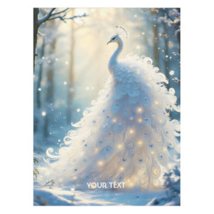 Nappe Imaginaire Cute Neige Blanc Peacock