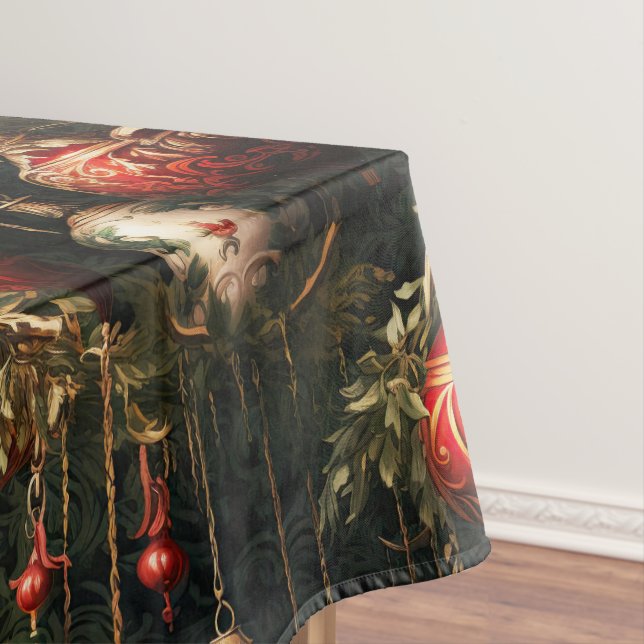 Nappe Imaginaire de Noël Vintage motif floral (In Situ)