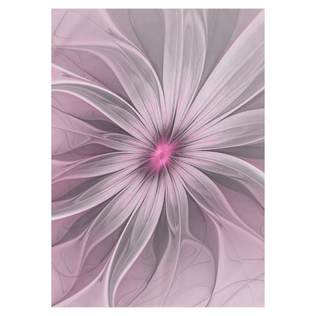 Nappe Imaginaire Fleur Plum Abstrait Flore Fractal Art (Devant)