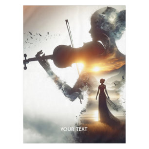 Nappe Imaginaire jolie violon fille soleil