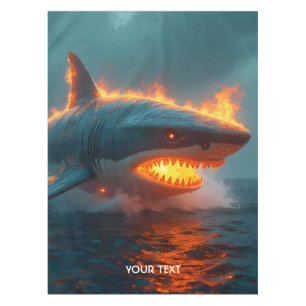 Nappe Imaginaire mignon feu requin mer