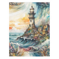 Imaginaire mignon phare Vivid tempête de dessin