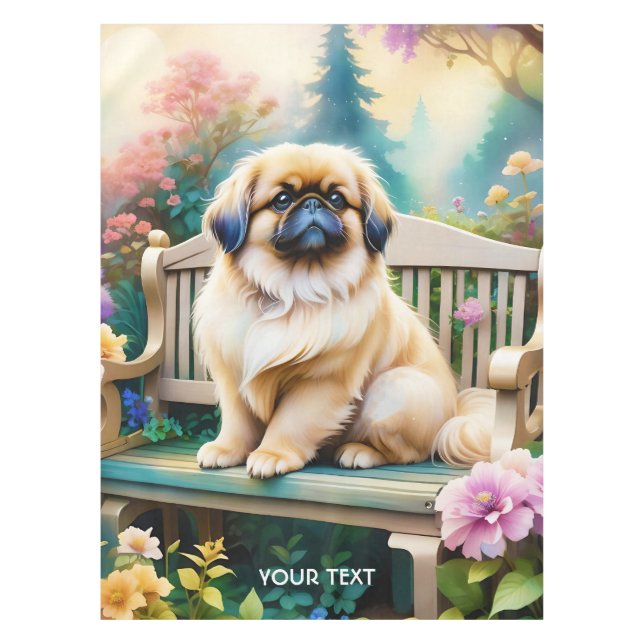 Nappe Imaginaire Mignonne Petites Fleurs de Chien (Devant)