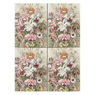 Nappe Impression botanique vintage d'orchidée par Ernst